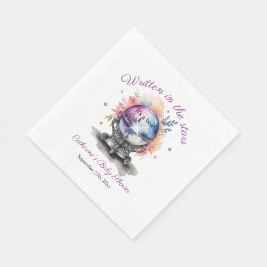 Serviette En Papier Baby shower d'astrologie du cristal céleste (Coin)