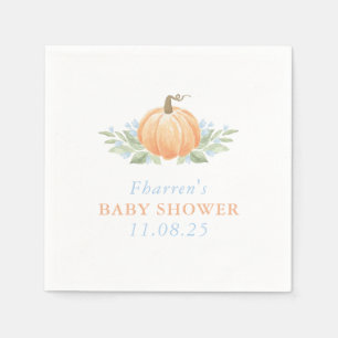 Serviette En Papier Baby shower d'automne Citrouille