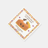 Serviette En Papier Baby shower d'automne Cutie Pie (Coin)