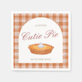 Serviette En Papier Baby shower d'automne Cutie Pie Napkin (Devant)