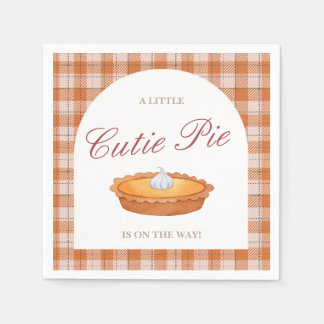 Serviette En Papier Baby shower d'automne Cutie Pie Napkin