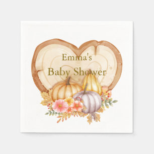 Serviette En Papier Baby shower d'automne de Little Citrouille