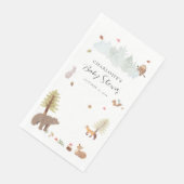 Serviette En Papier Baby shower d'automne des animaux des bois (Coin)