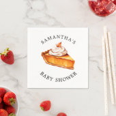 Serviette En Papier Baby shower d'automne du Citrouille Cutie Pie (En situation)