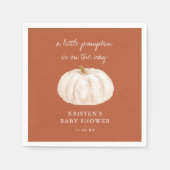 Serviette En Papier Baby shower d'automne du petit Citrouille Boho (Devant)