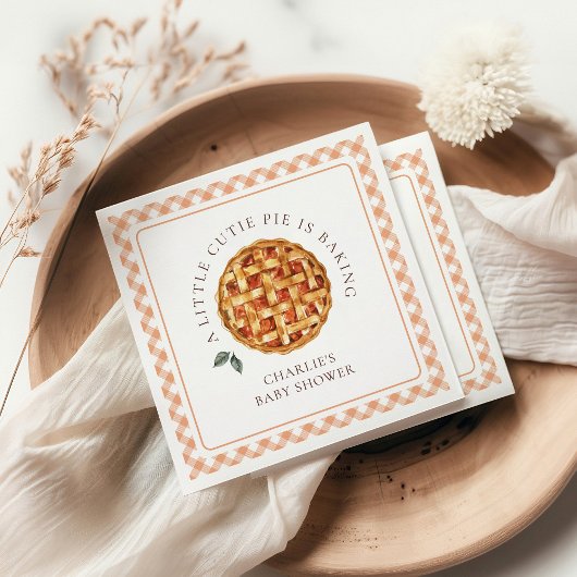Serviette En Papier Baby shower d'automne Little Cutie Pie