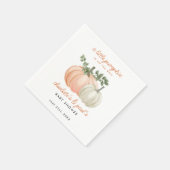 Serviette En Papier Baby shower d'automne neutre pour le petit Citroui (Coin)
