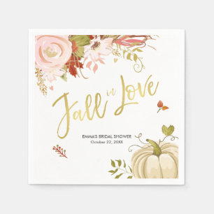 Serviette En Papier Baby shower d'automne nuptiale de Naples automne d