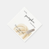 Serviette En Papier Baby shower d'automne Petite douche Citrouille (Coin)