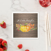 Serviette En Papier Baby shower d'automne russe Citrouille Napkin (En situation)