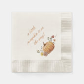 Serviette En Papier Baby shower d'automne rustique Elegant Petit Citro (Devant)