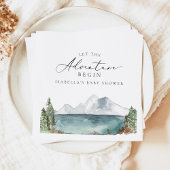 Serviette En Papier BABY SHOWER d'aventure CLOVER Mountain Lake