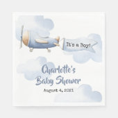 Serviette En Papier Baby shower d'avion Napkin (Devant)