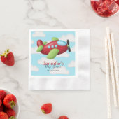 Serviette En Papier Baby shower d'avion serviettes (En situation)