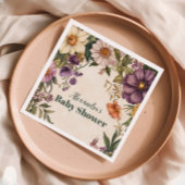 Serviette En Papier Baby shower de Baby shower Art Nouveau victorien