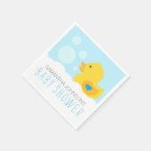 Serviette En Papier Baby shower de bain en caoutchouc Ducky Bubble Boy (Coin)