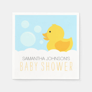 Serviette En Papier Baby shower de bain en caoutchouc jaune