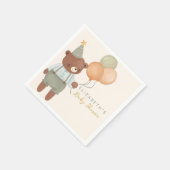 Serviette En Papier Baby shower de ballon à oreille mignonne (Coin)