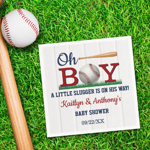 Serviette En Papier Baby shower de baseball Boys