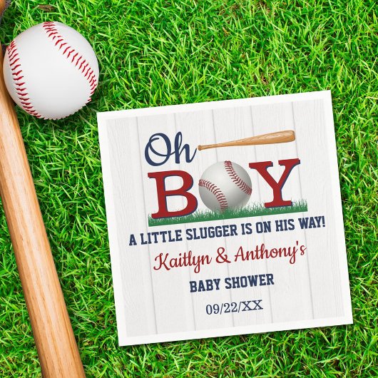 Serviette En Papier Baby shower de baseball Boys