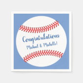 Serviette En Papier Baby shower de baseball Little Slugger (Devant)