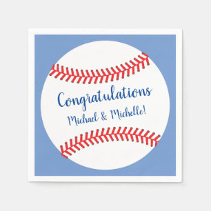 Serviette En Papier Baby shower de baseball Little Slugger
