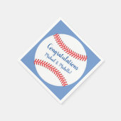Serviette En Papier Baby shower de baseball Little Slugger (Coin)