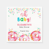 Serviette En Papier Baby shower de beigne mignon Oh Baby Sprinkings co (Devant)