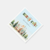 Serviette En Papier Baby shower de bois de Beary Cute (Coin)