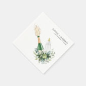 Serviette En Papier BABY SHOWER de bouteilles REMY Poppin (Coin)