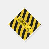 Serviette En Papier Baby shower de bulles en construction (Coin)