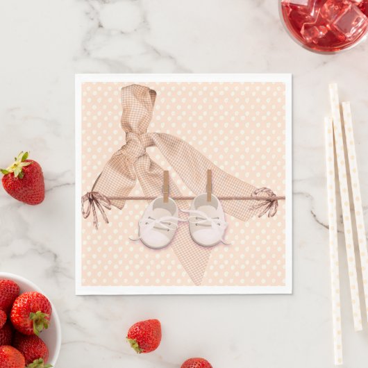 Serviette En Papier Baby shower de cache de cache (En situation)