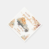 Serviette En Papier Baby shower de camion citrouille - Feuilleton d'au (Coin)