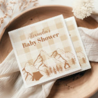 Baby shower de camping neutre