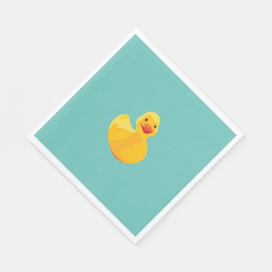 Serviette En Papier Baby shower de canard en caoutchouc (Coin)