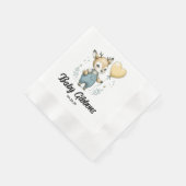 Serviette En Papier Baby shower de cerfs (Coin)