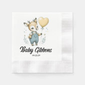 Serviette En Papier Baby shower de cerfs (Devant)