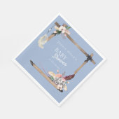 Serviette En Papier Baby shower de Chambray du sud-ouest de Boho (Coin)