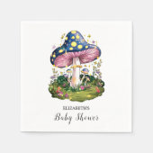 Serviette En Papier Baby shower de champignons de charme magique (Devant)