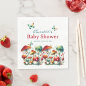 Serviette En Papier Baby shower de champignons de la forêt lunaire (En situation)