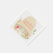 Serviette En Papier Baby shower de champignons des bois (Coin)