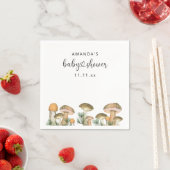 Serviette En Papier Baby shower de champignons forestiers (En situation)