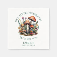 Baby shower de champignons forestiers enchantés