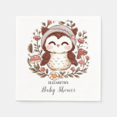 Serviette En Papier Baby shower de Charming Owl (Devant)