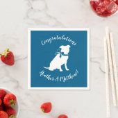 Serviette En Papier Baby shower de chien taureau Pit (En situation)