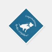 Serviette En Papier Baby shower de chien taureau Pit (Coin)