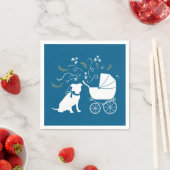 Serviette En Papier Baby shower de chien taureau Pit (En situation)