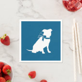 Serviette En Papier Baby shower de chien taureau Pit (En situation)
