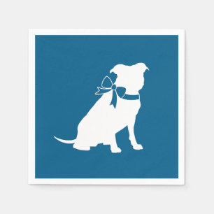 Serviette En Papier Baby shower de chien taureau Pit