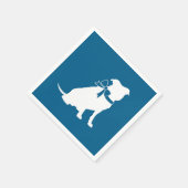 Serviette En Papier Baby shower de chien taureau Pit (Coin)